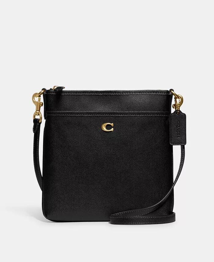 

Кроссбоди Kitt из перекрестной кожи Coach, черный