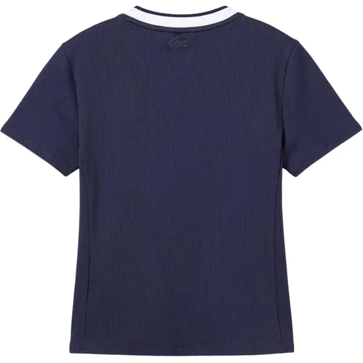Футболка LACOSTE Regular T Shirt, Navy Blue — фото 3