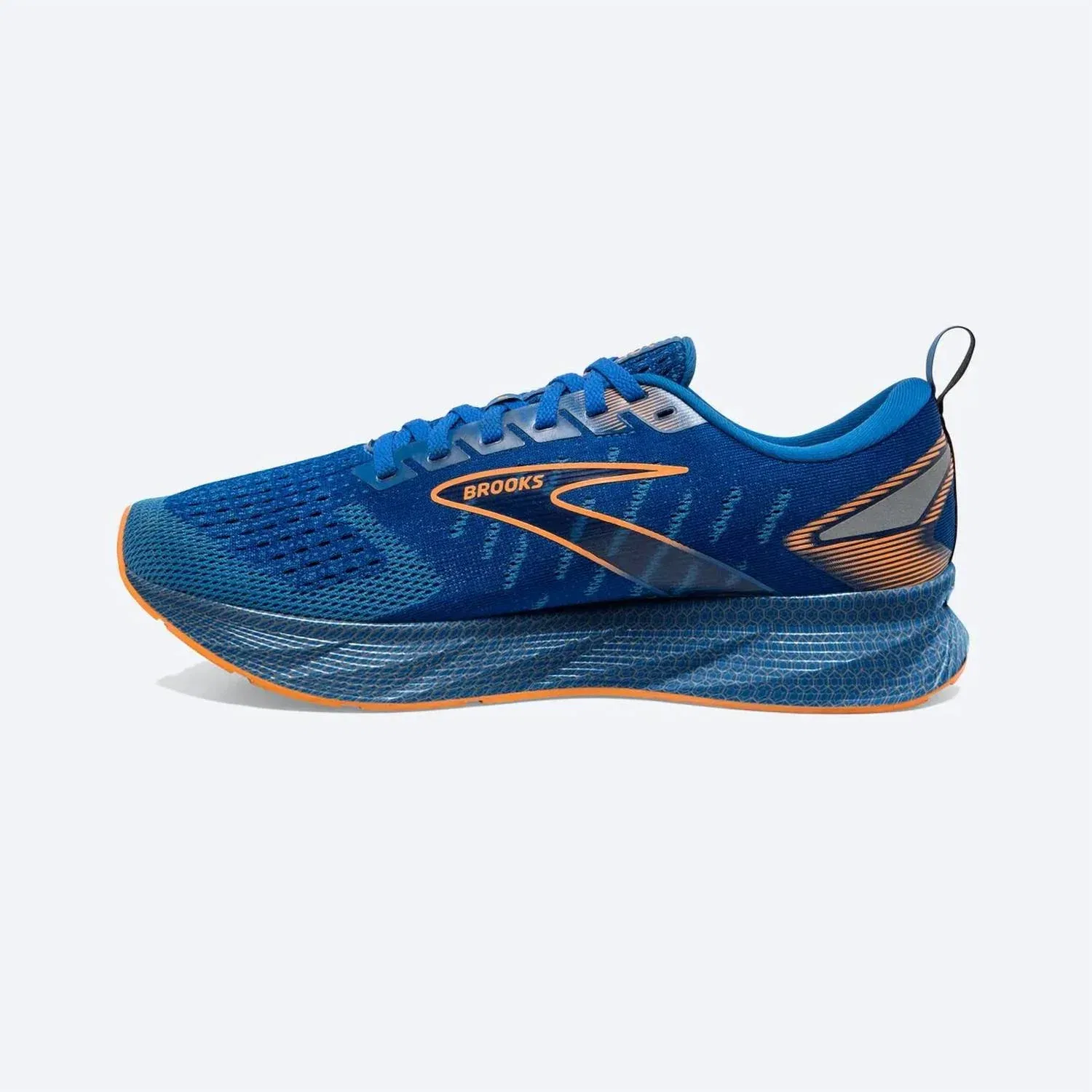 BROOKS Мужские беговые кроссовки Levitate 6 в классическом сине-оранжевом цвете — фото 4