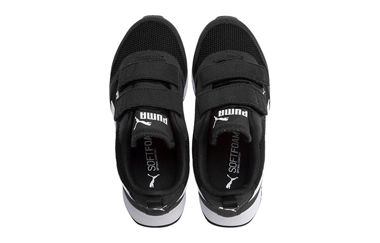 Кроссовки Puma R78 Little Kid 'Black White' — фото 3