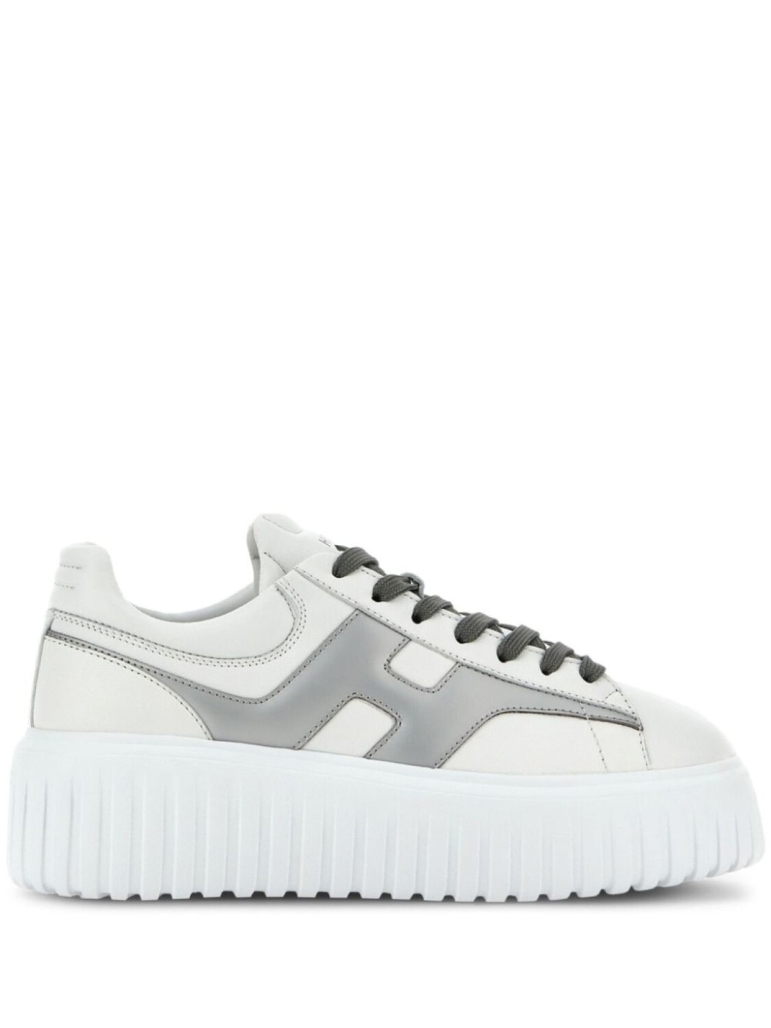 

Кроссовки Hogan H-Stripes Platform, белый/серый