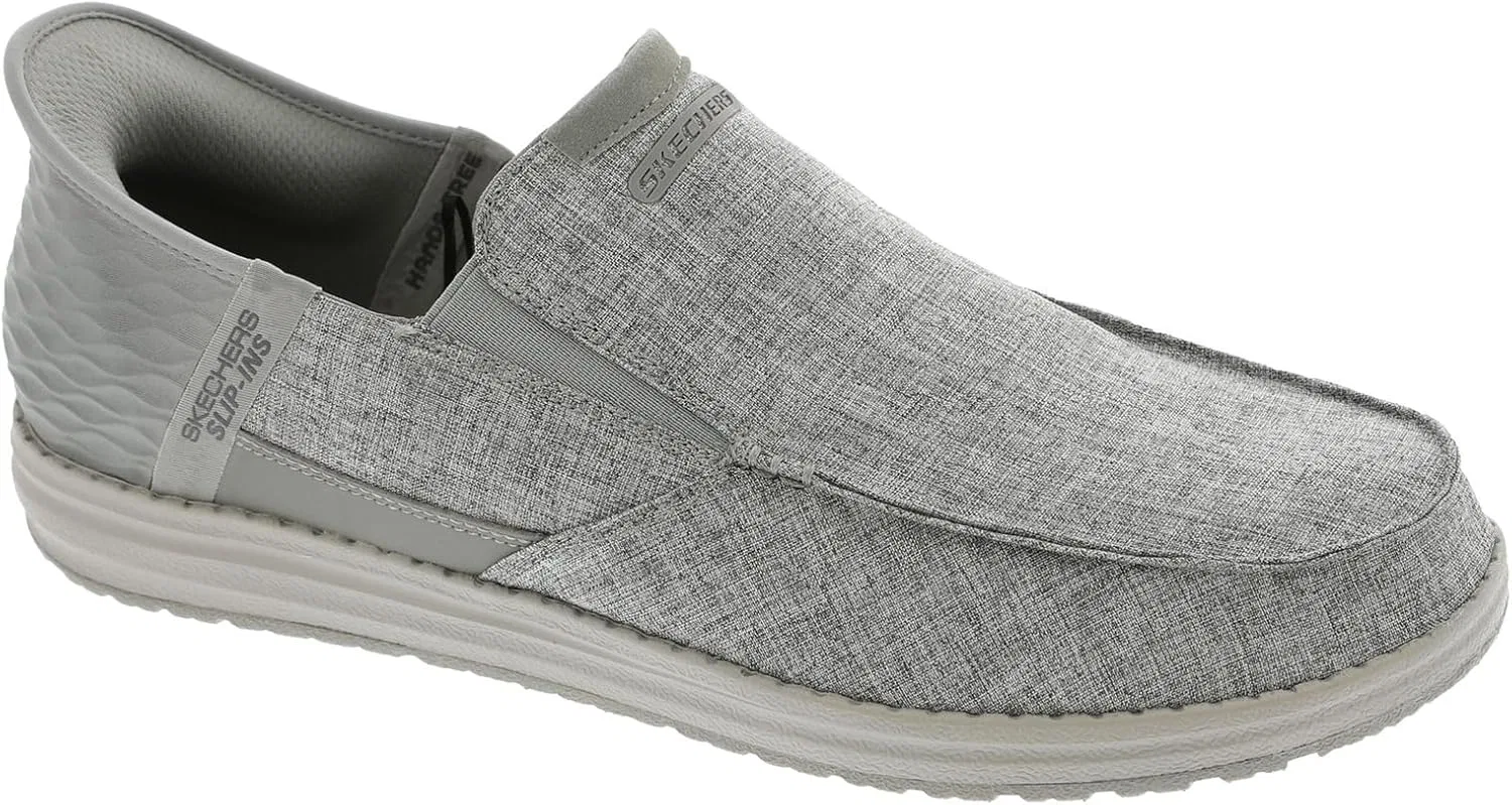 Мокасины с сеткой Skechers, серый — фото 2