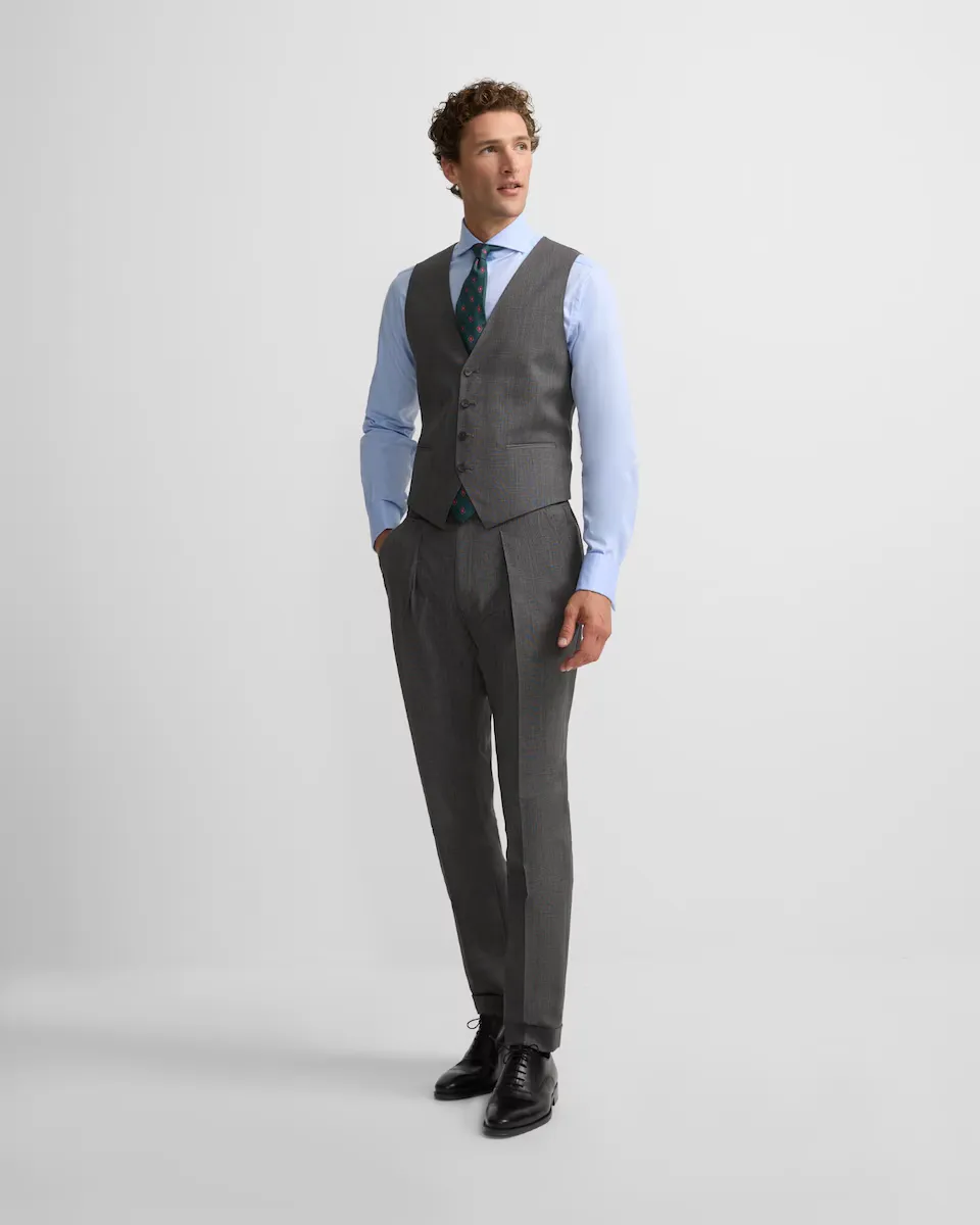 

Брюки мужские классические принц Уэльский серый Silbon