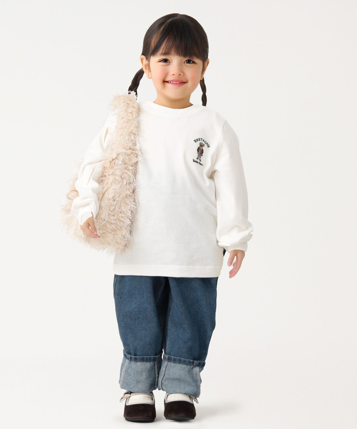 Цвета SHIPS: 80~130 см / Футболка TeddyBear(R) Long SHIPS Colors, Off white