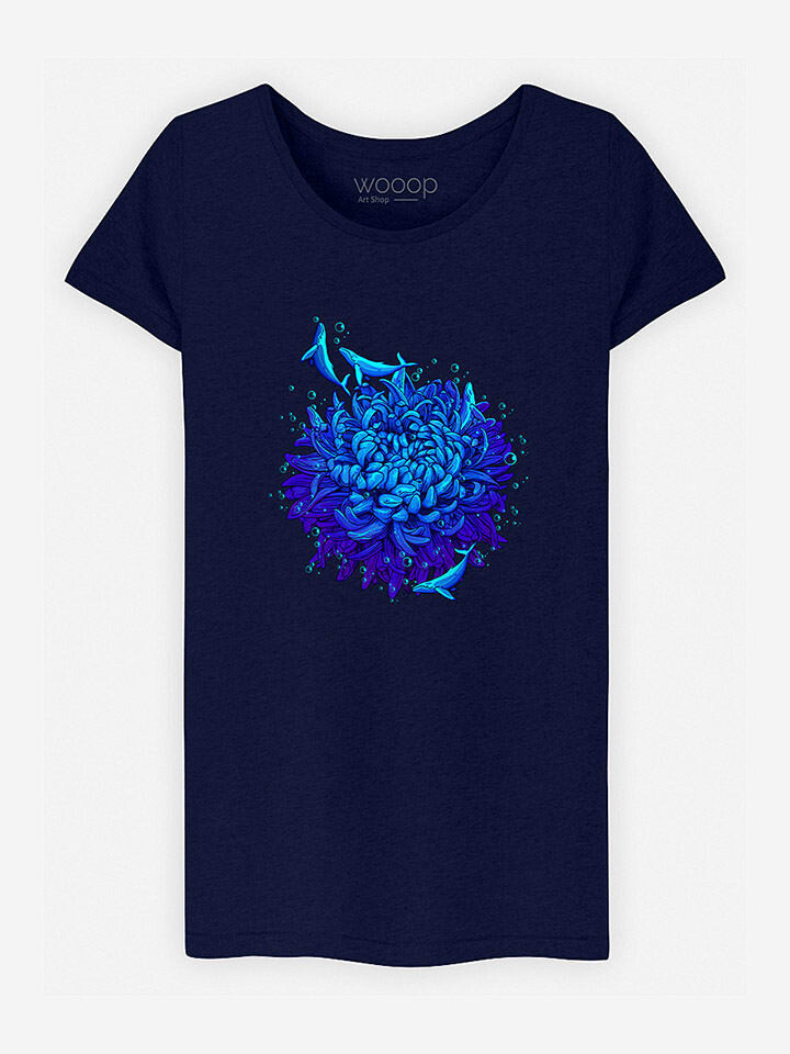 

Футболка WOOOP Sea Flower, темно-синий