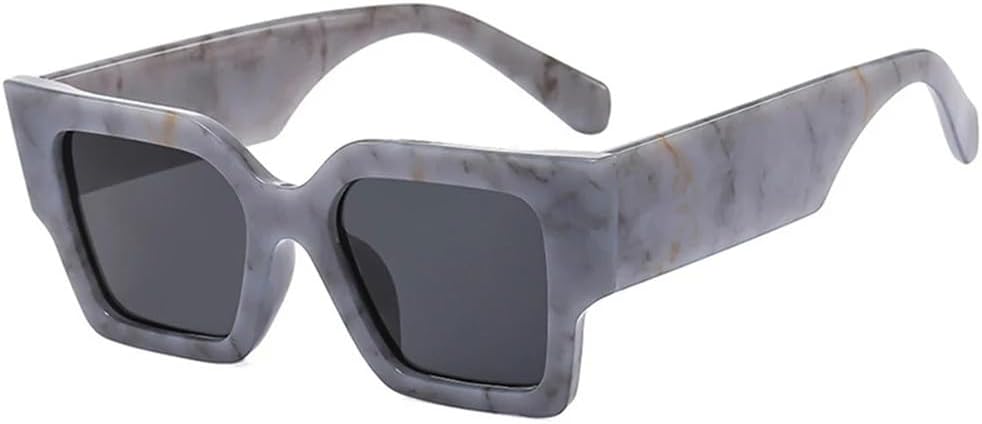 

Солнцезащитные очки с широкими дужками, защитой от УФ-излучения UV400, прозрачным градиентом, мужские, для путешествий на открытом воздухе и вождения UYPTK, Gray Black