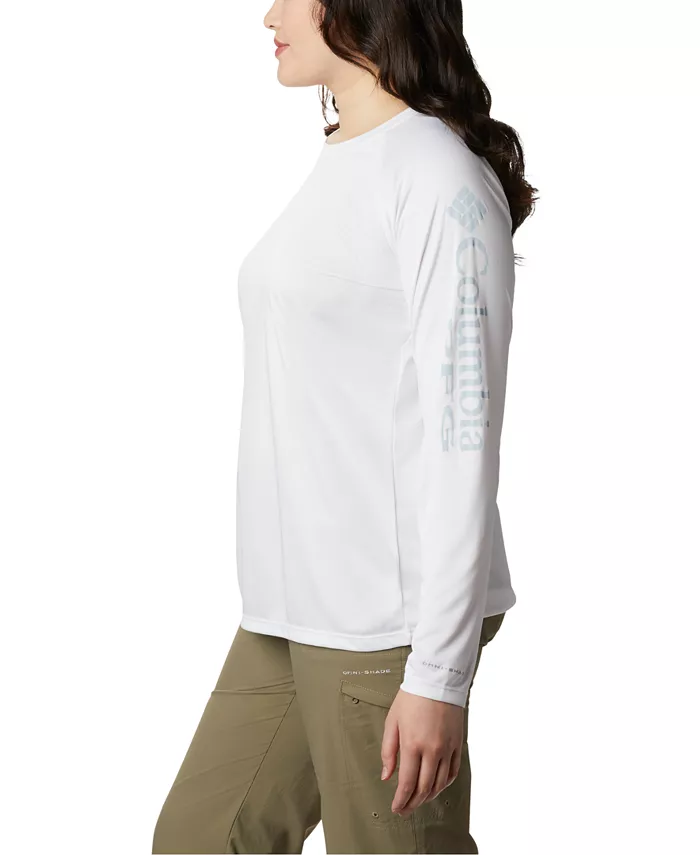 

Футболка PFG Tidal Tee II Omni-Shade больших размеров Columbia, белый
