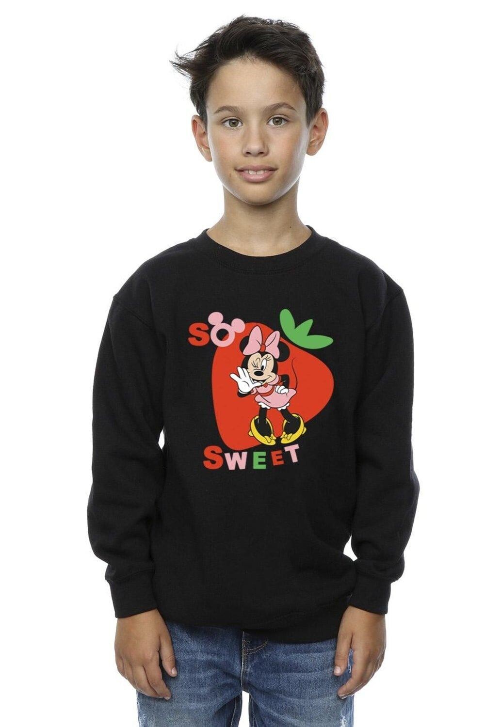 

Толстовка Minnie Mouse So Sweet Strawberry Disney, черный
