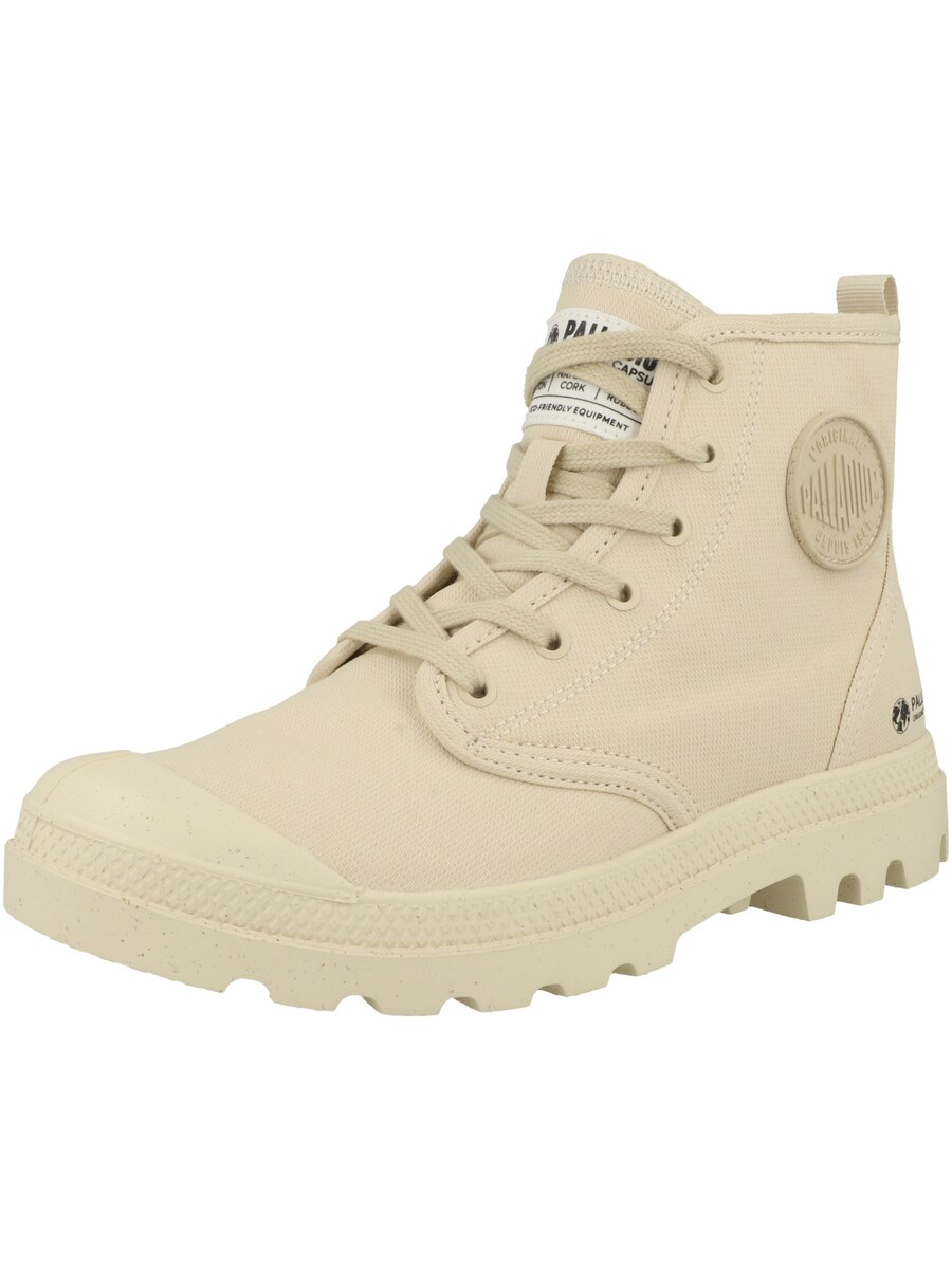 Ботильоны на шнуровке Palladium Pampa Hi, светло-бежевый