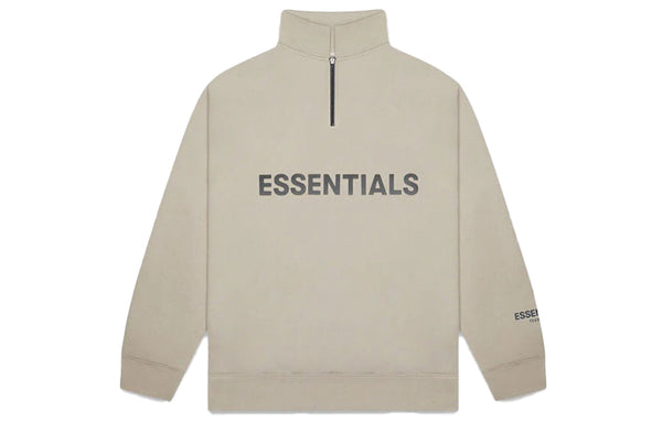 Свитер fw20 half zip sweatshirt 'olive' Fear Of God Essentials, зеленый — фото 2