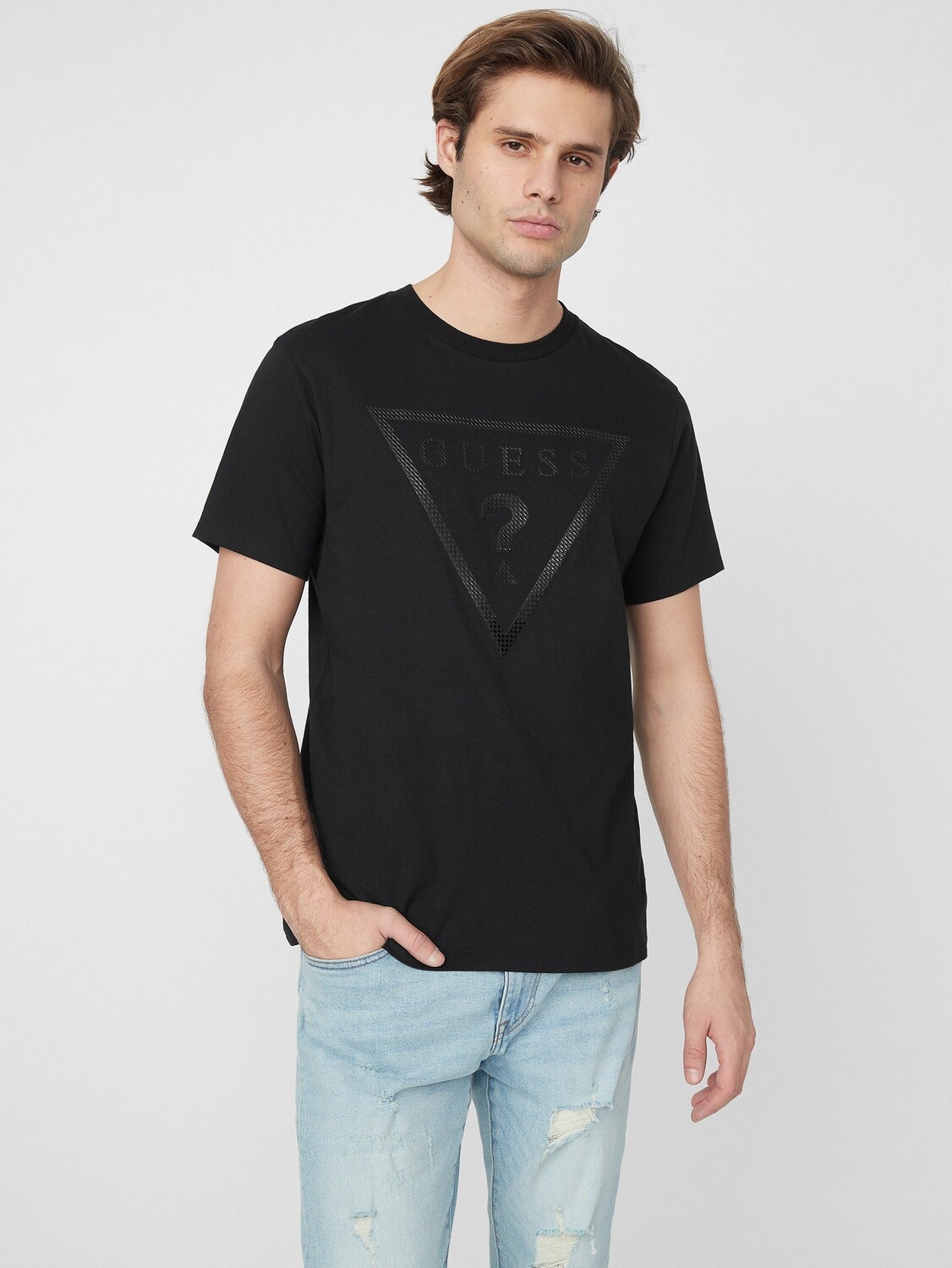 

Футболка с логотипом Erikk Guess Factory, черный