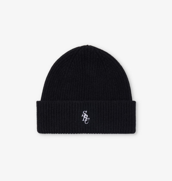 

Шапка из шерстяной пряжи Src в рубчик Sporty & Rich, черный