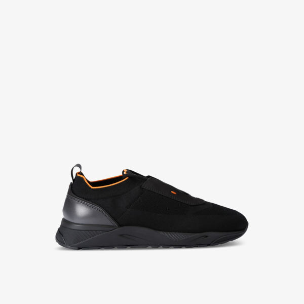 

Низкие трикотажные кроссовки Santoni, черный