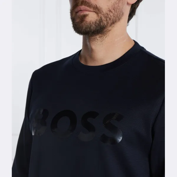 Толстовка BOSS Salbo синяя — фото 3
