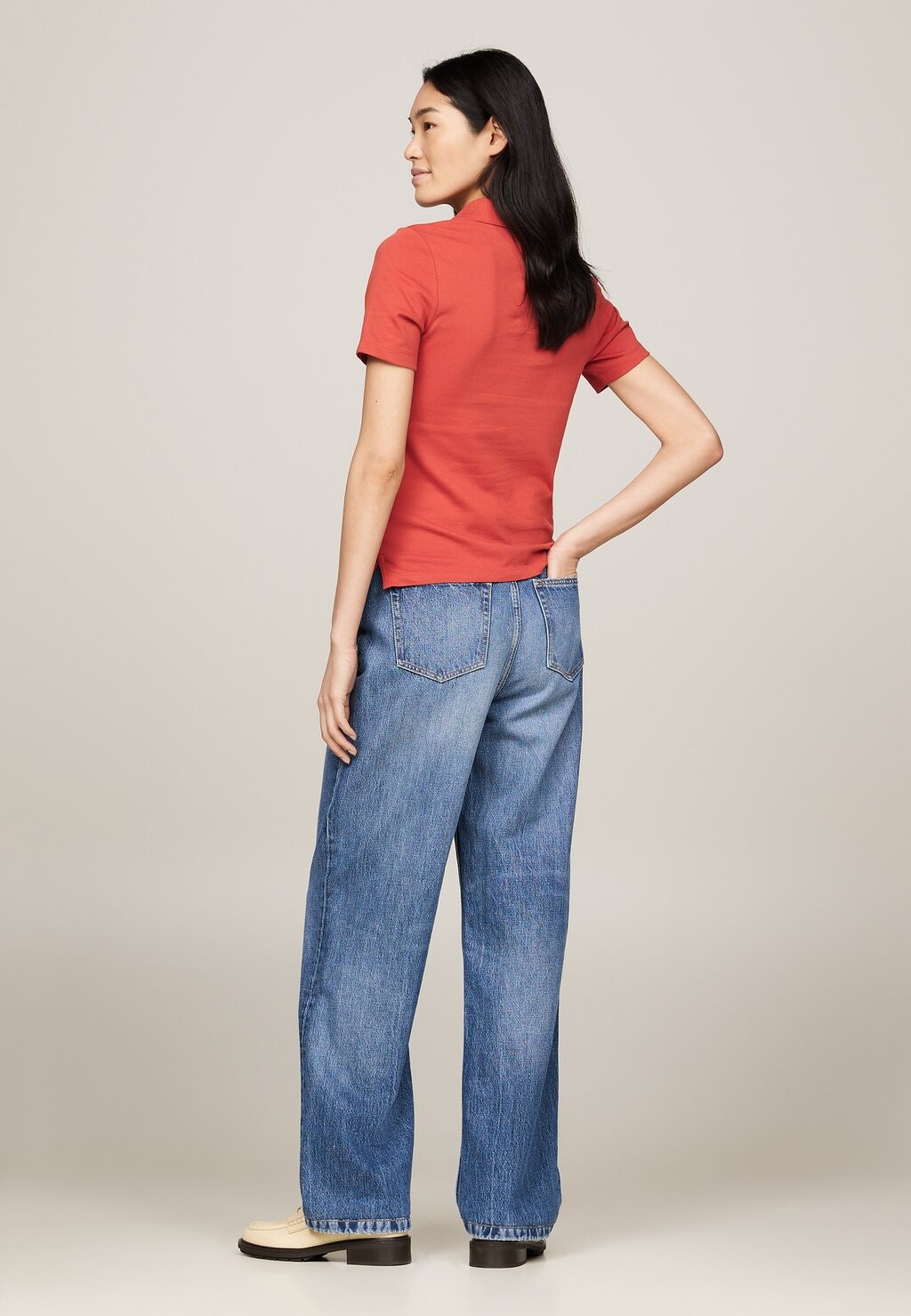 

Поло 1985 SLIM Tommy Hilfiger, красный