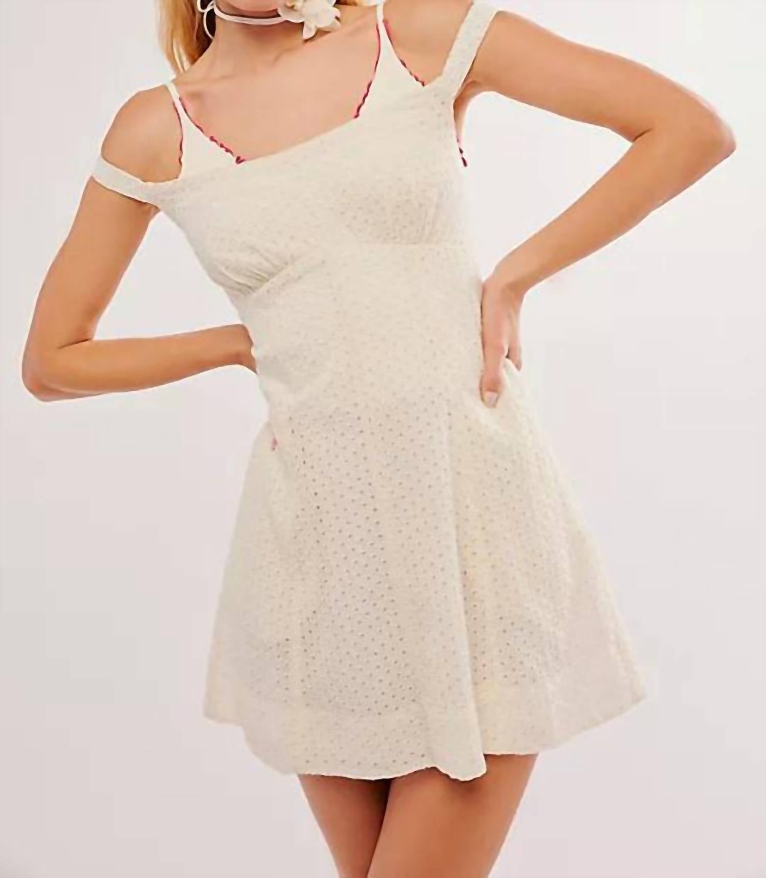 

Мини-платье Berry Kiss белого цвета Free People
