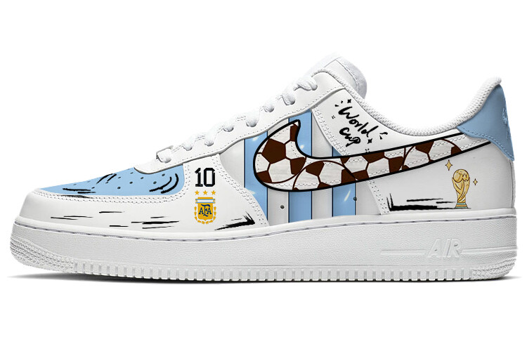 

Кроссовки Nike Air Force 1 Skateboarding Shoes Men Low-top Blue/white/black, белый/черный