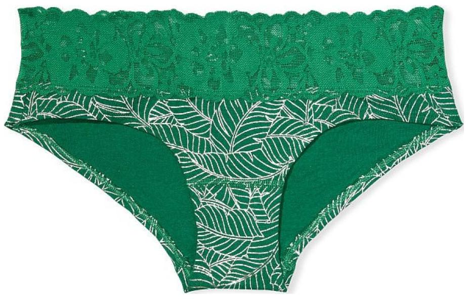 

VICTORIA'S SECRET Трусы Женские 1 Штука Травянисто-Зеленый Растительный Принт