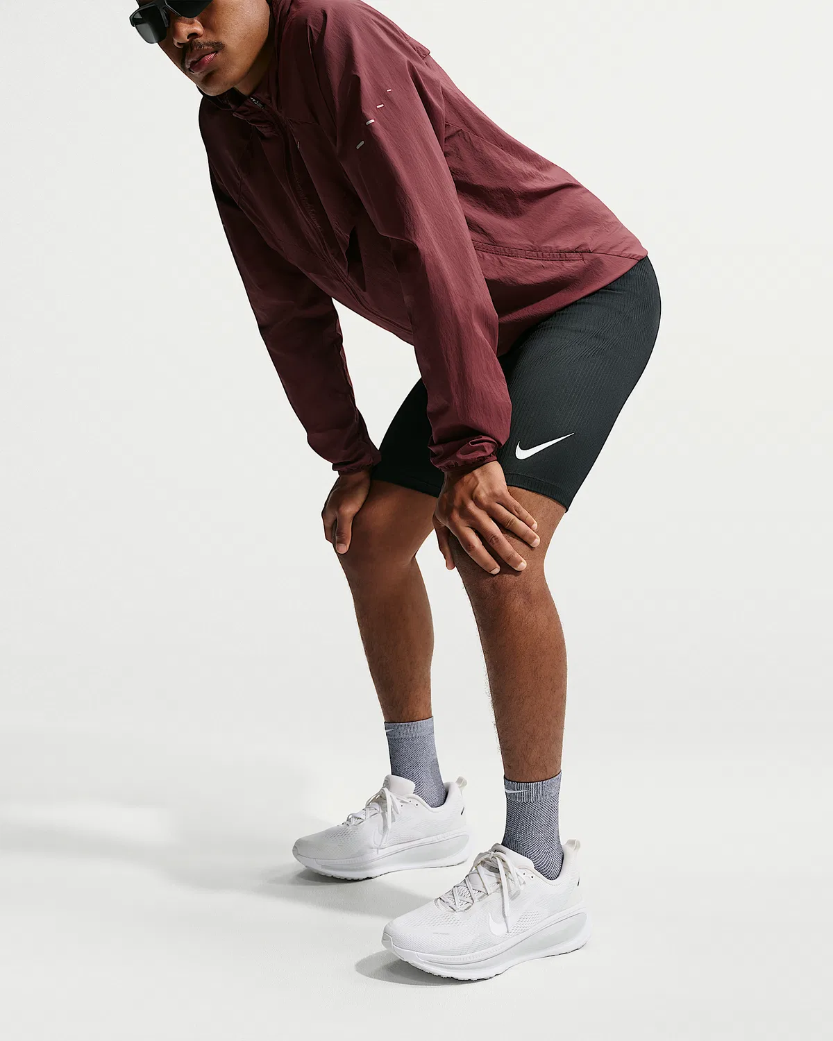 Nike Run Running Micro-Crew Socks (1 пара) Lightweight, Dark Smoke Grey/Pure Platinum/Light Smoke Grey/White — фото 4