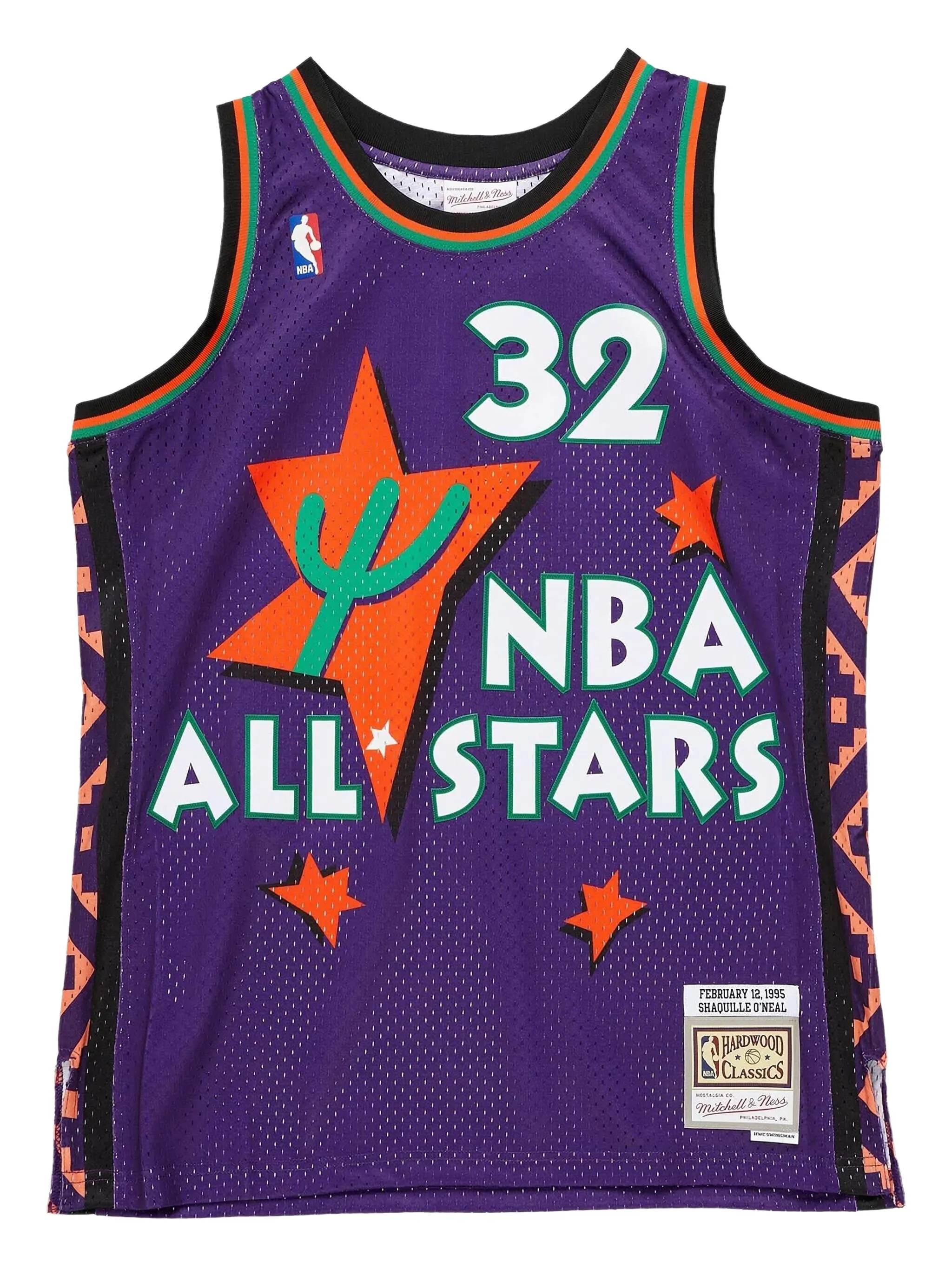 

Топ All Star 1995 Shaquille ONeal Swingman из коллаборации с NBA Mitchell & Ness, фиолетовый