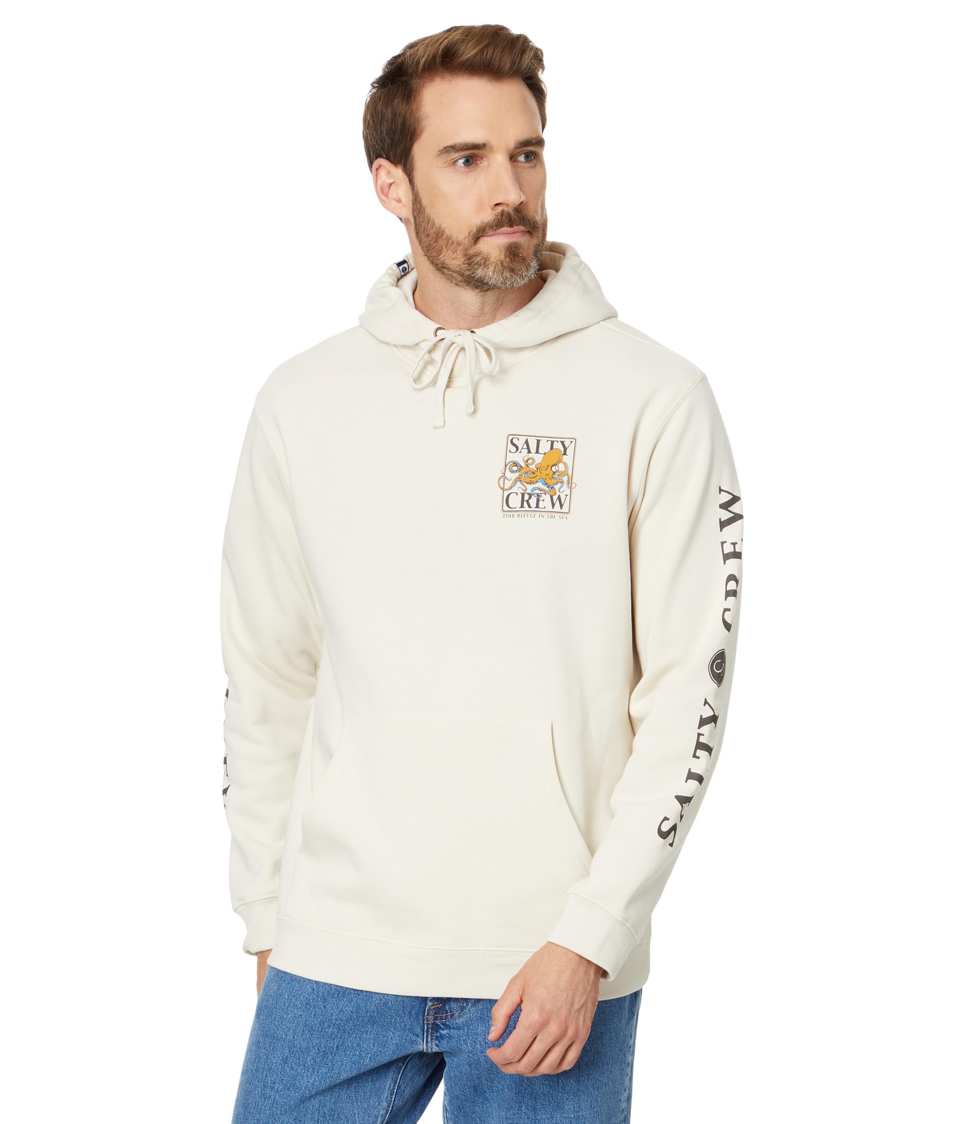 

Худи Salty Crew Ink Slinger Fleece Hoodie, цвет Bone