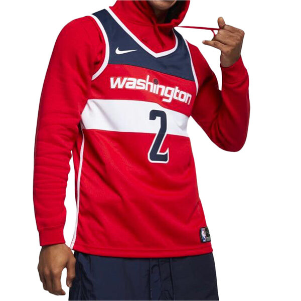 Футболка nba icon edition swingman джерси баскетбольная майка жилет sw fan edition washington wizards Nike, красный — фото 3