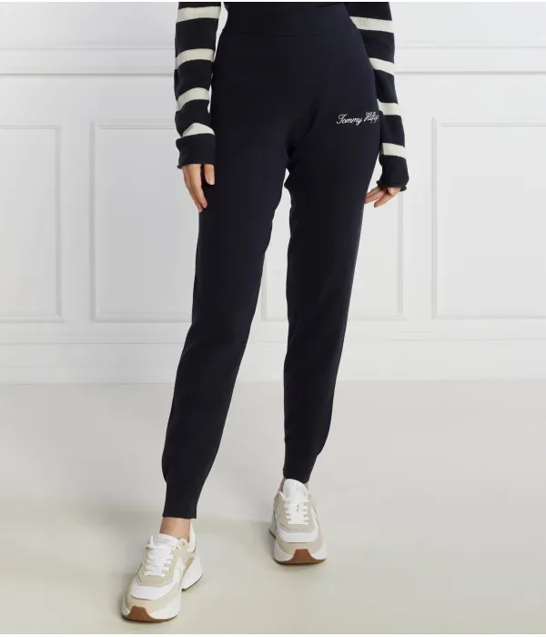 Сценарий ГРАФИКА Спортивные штаны regular fit Tommy Hilfiger, темно-синий — фото 3