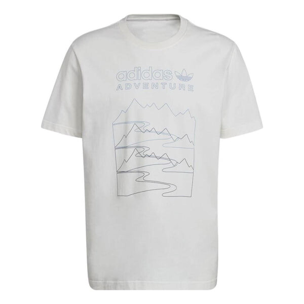 

Футболка Adidas Adventure Mountain Front T-Shirt 'White', белый