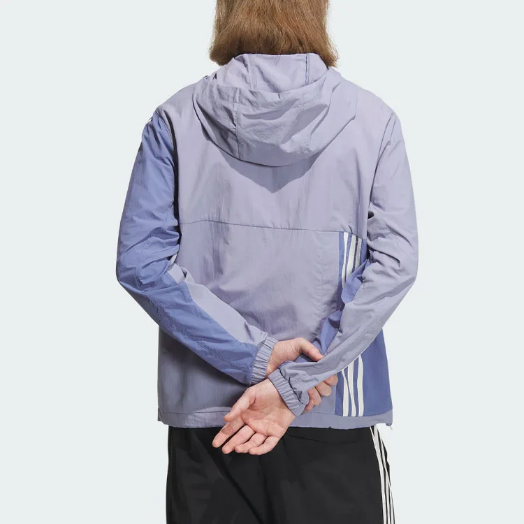 Adidas Originals Классическая куртка из коллекции 3 Pack Stripes, унисекс, серо-фиолетовая — фото 4