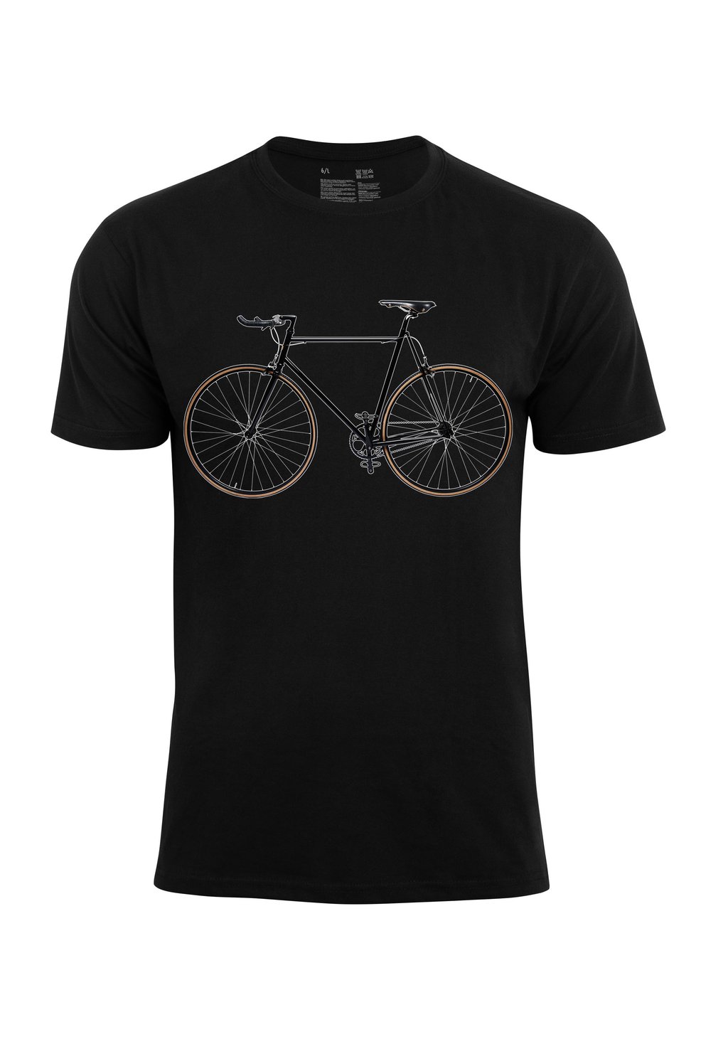

Футболка с принтом BIKE FAHRRAD Cotton Prime, черный