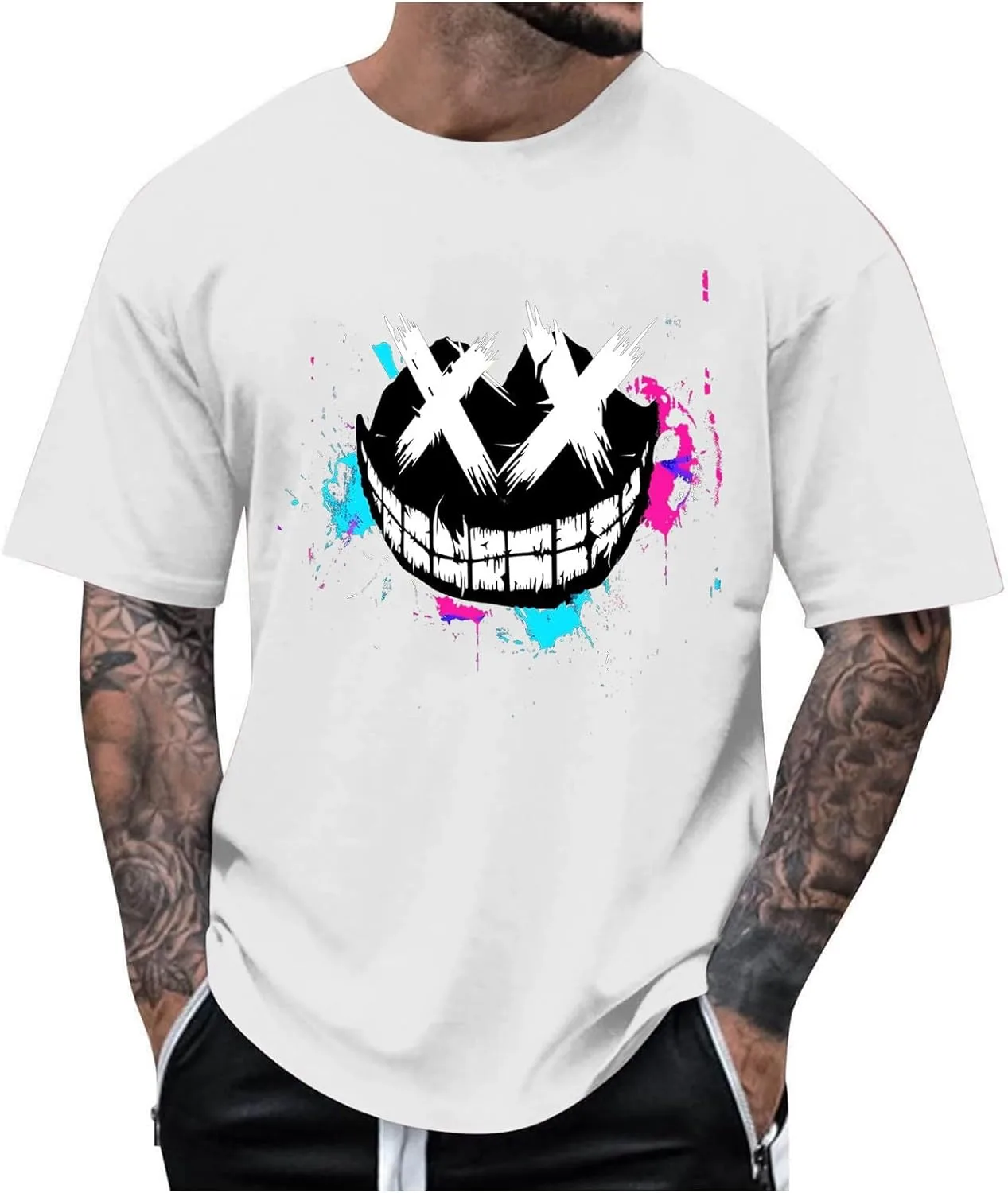 

Футболка мужская Unique Graffiti с принтом smiley face Ctreela