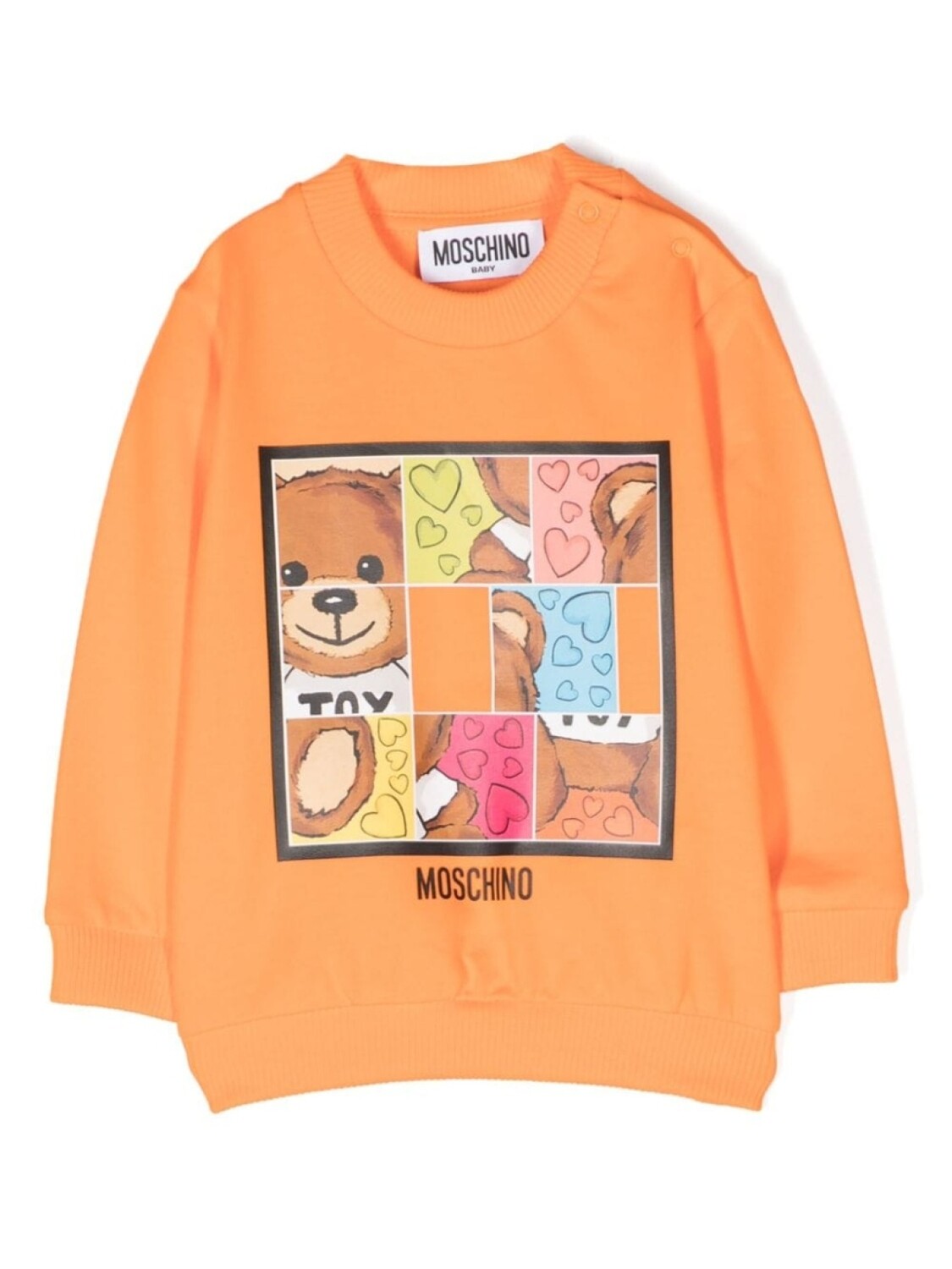 

Moschino Kids толстовка Teddy Bear с логотипом, оранжевый