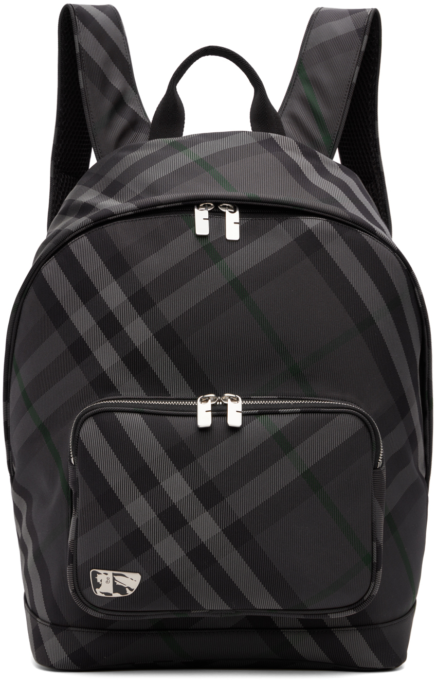 

Серый сетчатый рюкзак Burberry