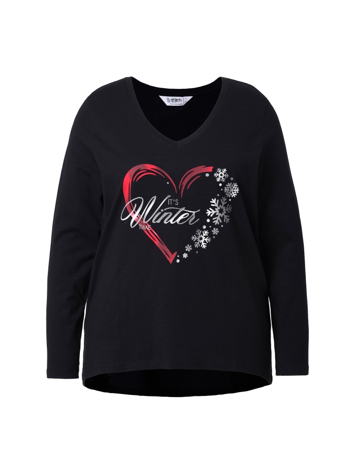 

Angel of Style Длинная футболка черного цвета, Черный, Angel of Style Длинная футболка черного цвета