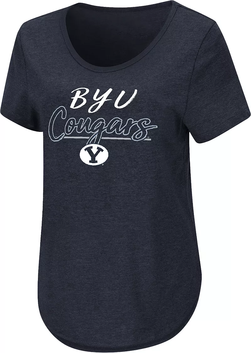 

Женская синяя промо-футболка Colosseum BYU Cougars синего цвета
