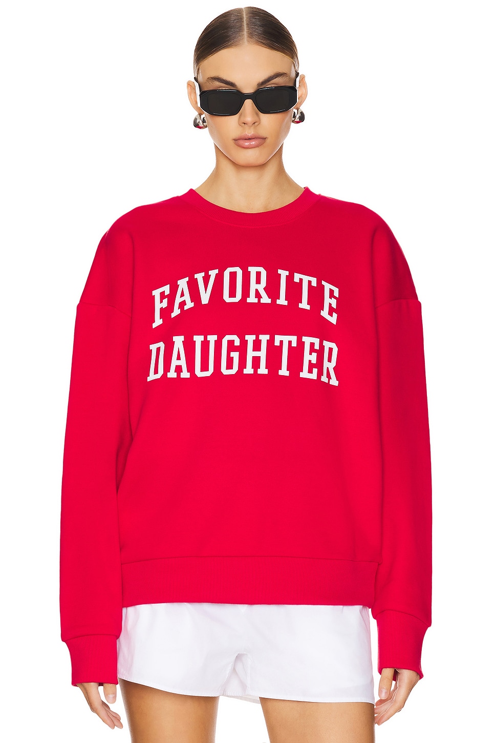 

Толстовка колледжа Favorite Daughter, цвет haute rouge & white