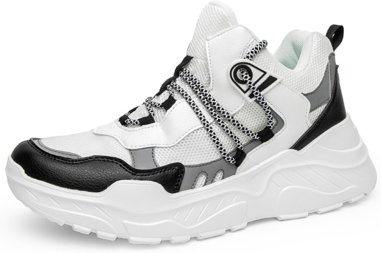 

Мужские кроссовки GSIGUL для бега, модные кеды, отражающие, для тренировок, тенниса и ходьбы, белый/черный