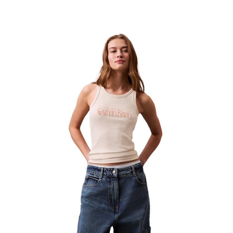 

Футболка SS25 женская Calvin Klein, желтый