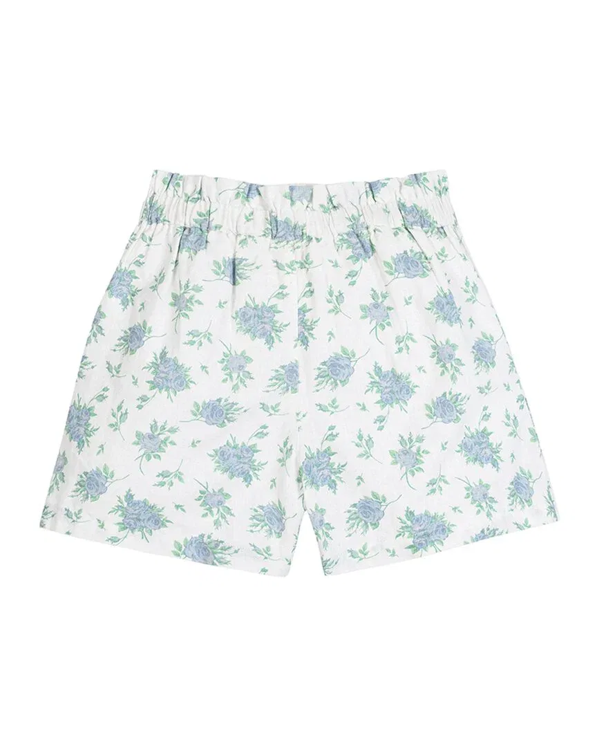 Hope & Henry Cinch Waist Linen-Blend Short, Multi — фото 2