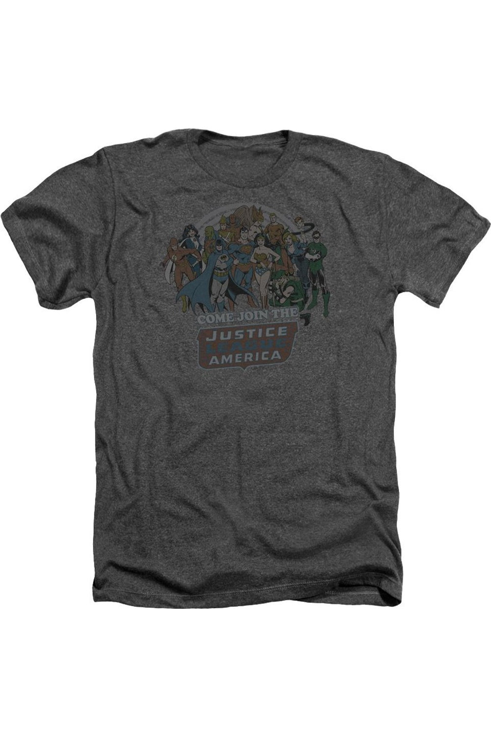 

DC Comics Join The Justice League Adult Heather Tee / Футболка Gildan, цвет charcoal