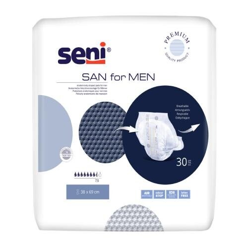 

Анатомические подгузники, 30 шт. San Seni For Men