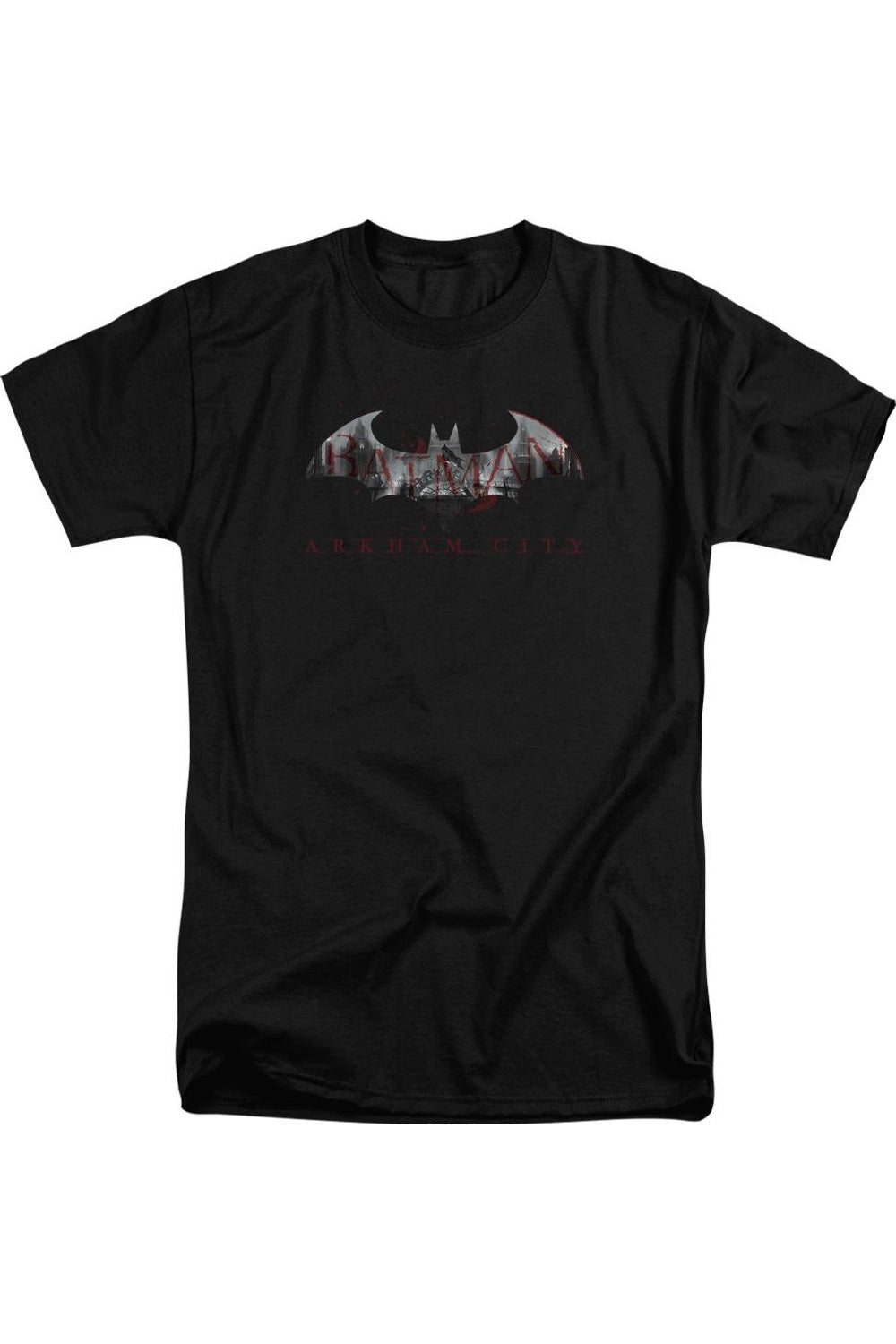 

Футболка Batman Arkham City Bat Fill с коротким рукавом для взрослых Gildan, черный