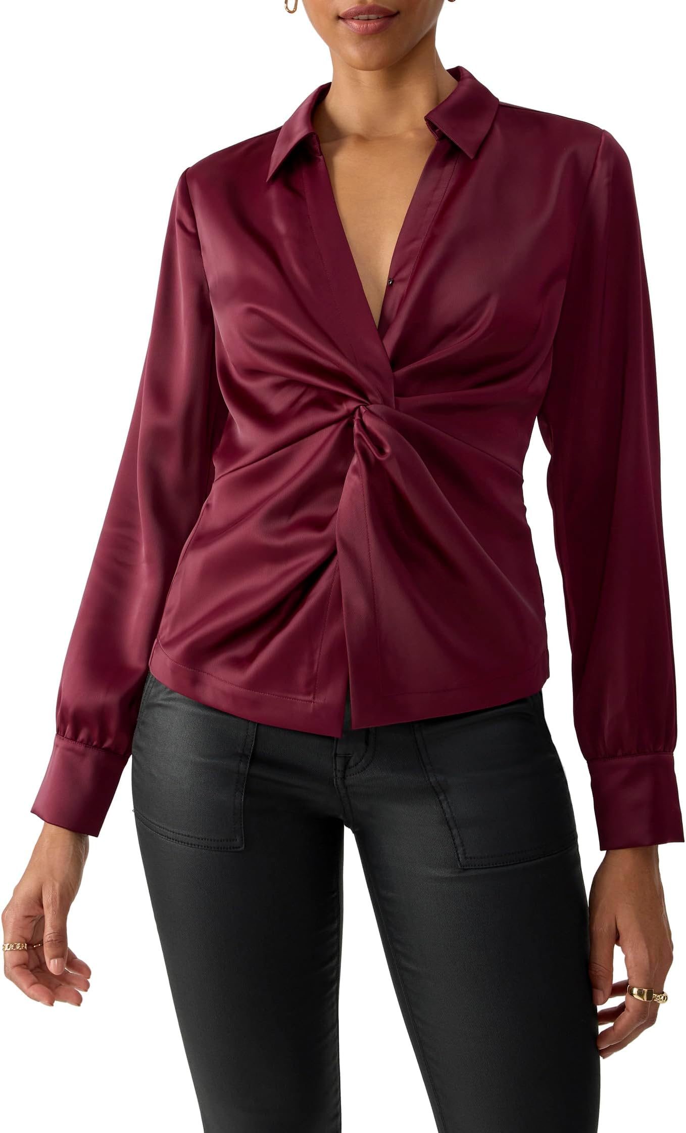 

Блуза Sanctuary Easy On Me Satin Blouse, цвет Sugar Plum
