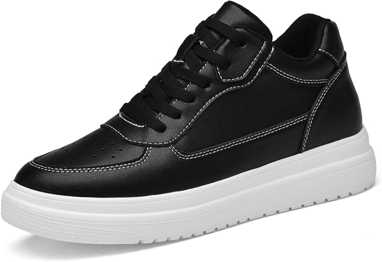 Кроссовки 2026 Schuhe Herren mit Erhöhungen fr Herren, 6/8/10 cm, Unisex, höhenverstellbar, lässige Erhöhungen, rutschfeste, atmungsaktive Turnschuhe Schnrschuhe (2) Generic, Schwarz