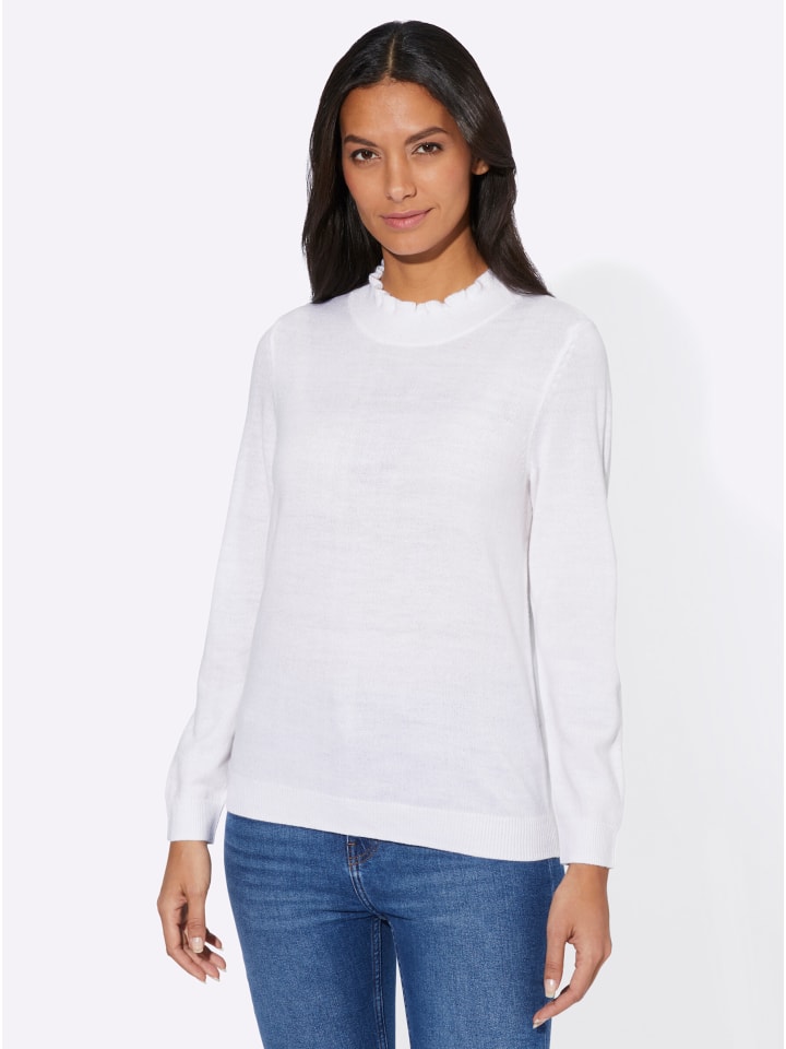 

Свитер с воротником-стойкой цвета экрю WITT WEIDEN