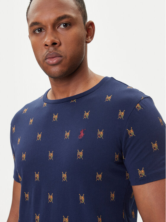 Футболка custom slim fit 710P00081001 Polo Ralph Lauren, синий — фото 4