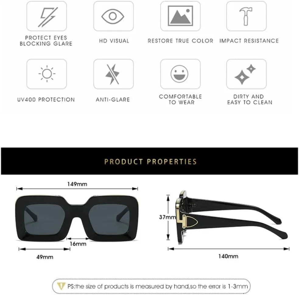 

Солнцезащитные очки MUTYNE Fashion Rectangle для женщин и мужчин, с градиентными линзами, леопардовым принтом, в винтажном стиле, защита от ультрафиолета UV400, C6