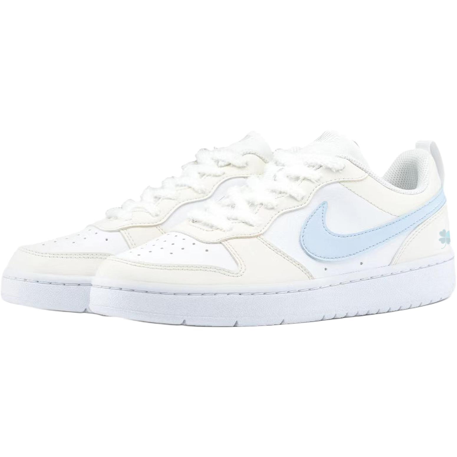 Nike Кроссовки для скейтбординга Court Borough Yellow Blue Tale Low top Kids' Unisex — фото 4