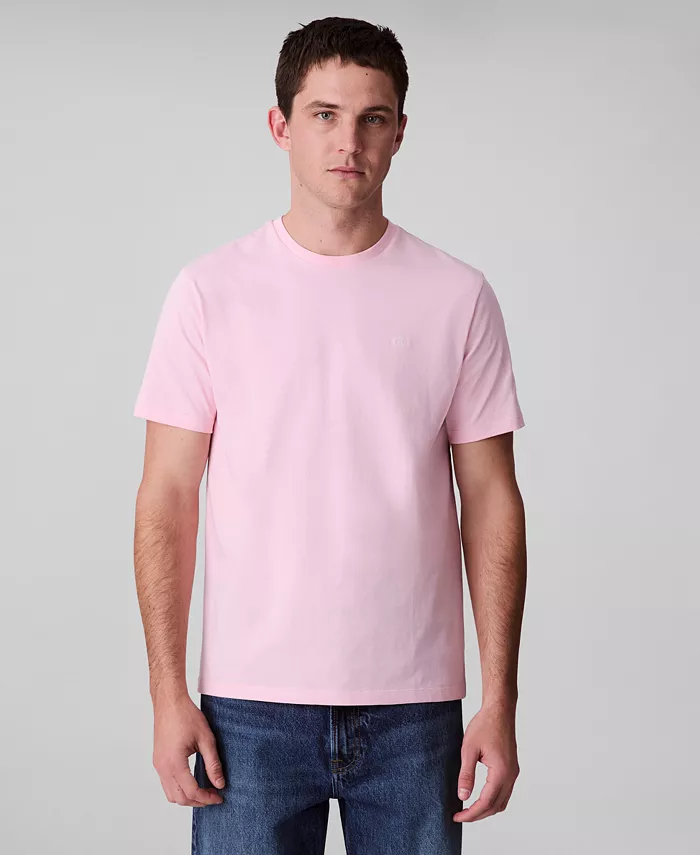 

Мужская гладкая хлопковая футболка с круглым вырезом Solid Crewneck Calvin Klein, красный
