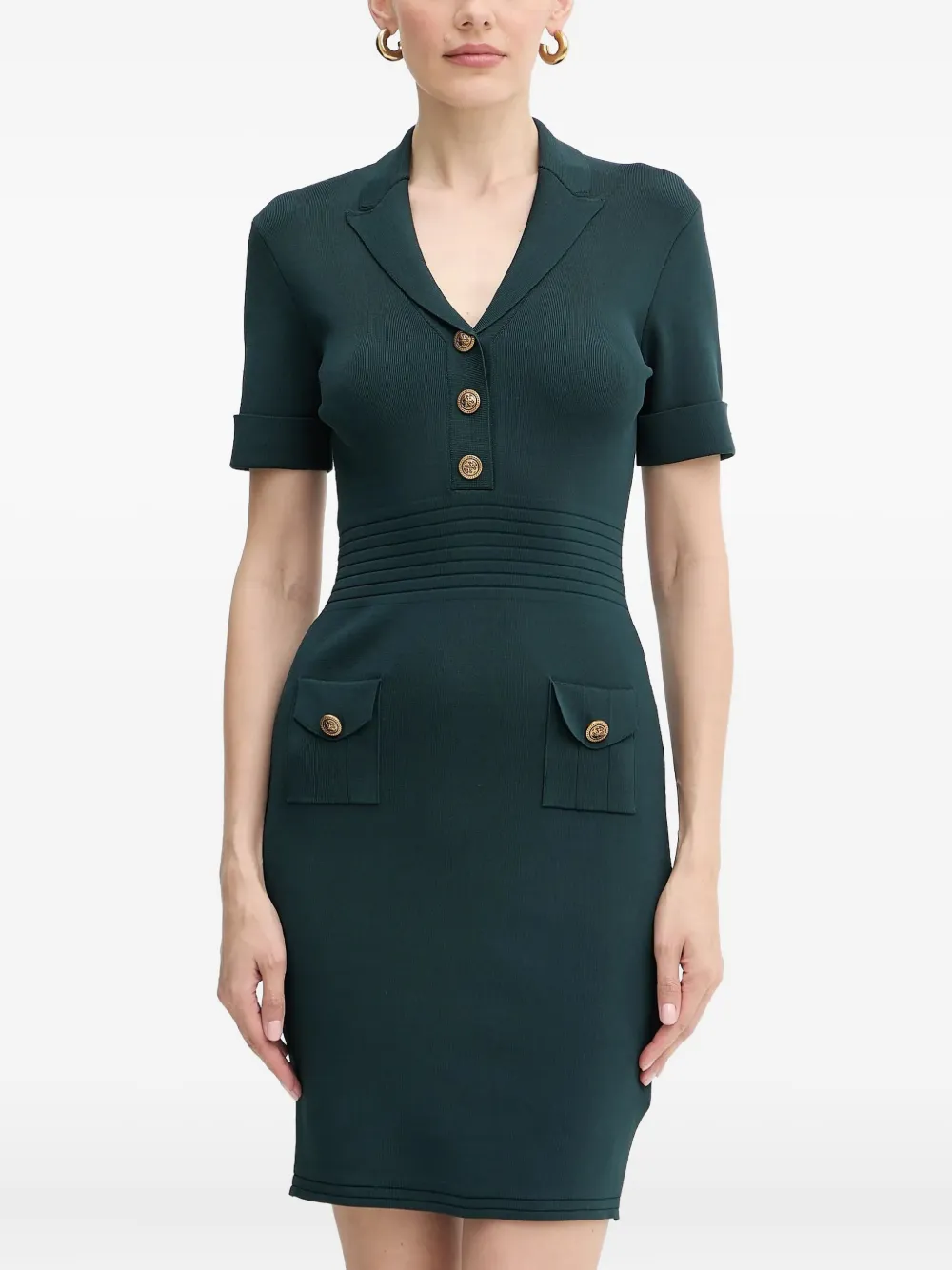 

Платье мини с декоративными пуговицами GUESS USA, зеленый